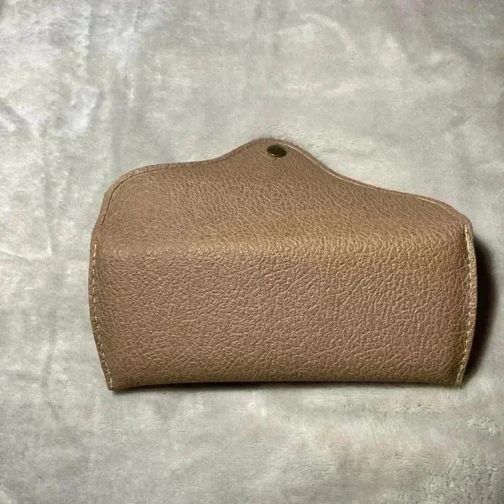 Vintage Original Luxottica Ray-Ban Tan/Brown Leather Sunglasses‎ Case Only